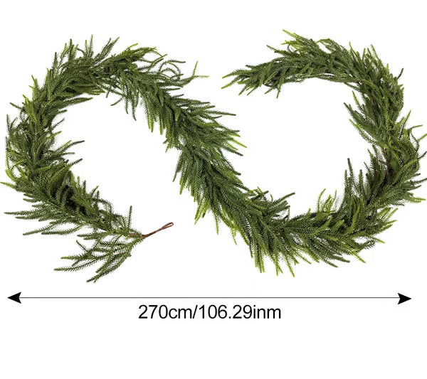 🌲Real Touch Deluxe Norfolk Pine Garland🌿