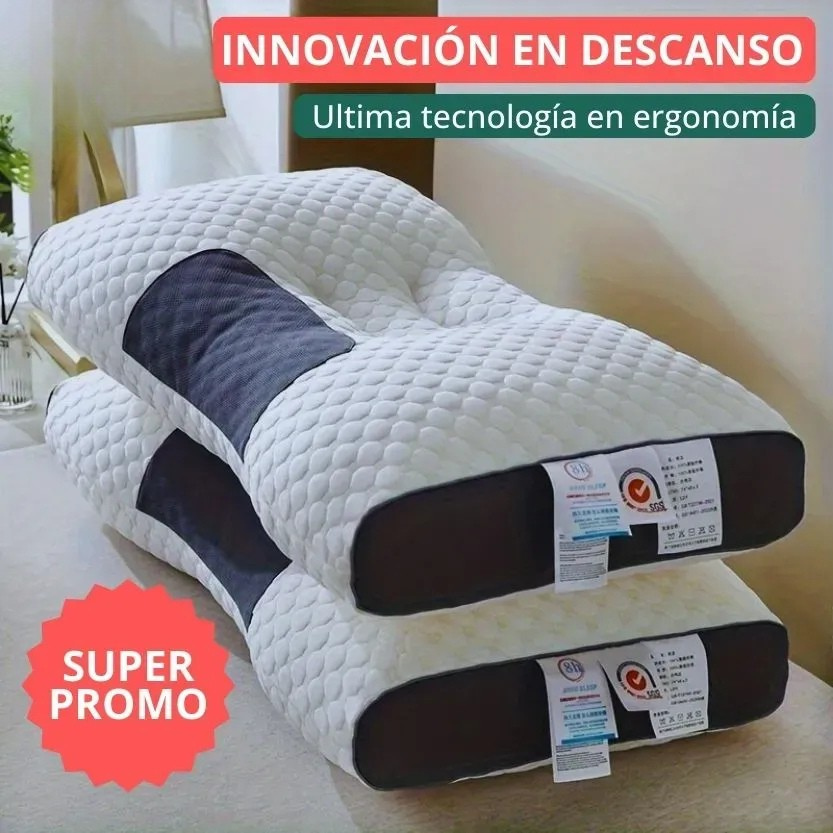 DELUXE ERGONOMIC PLUS Almohada Ortopedica 3d Con Alineación Cervical Perfecta