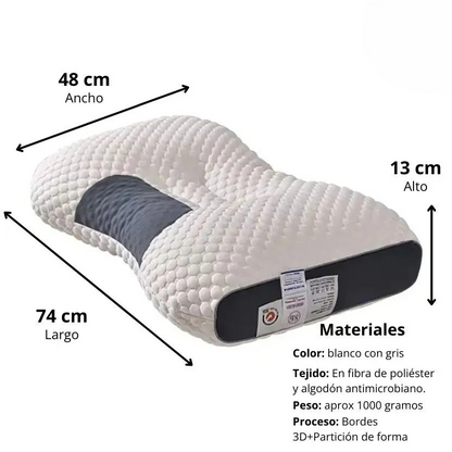 DELUXE ERGONOMIC PLUS Almohada Ortopedica 3d Con Alineación Cervical Perfecta